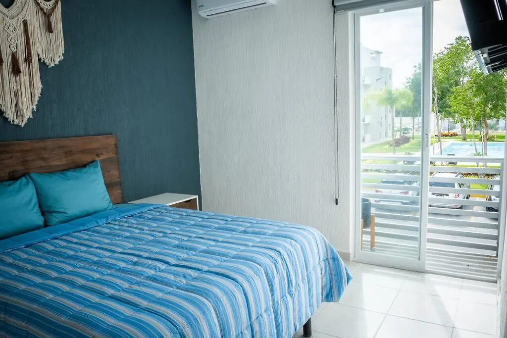 Appartement Depto 2 Rec. Con Vista A La Piscina En C. Privada à Playa del Carmen 0*,