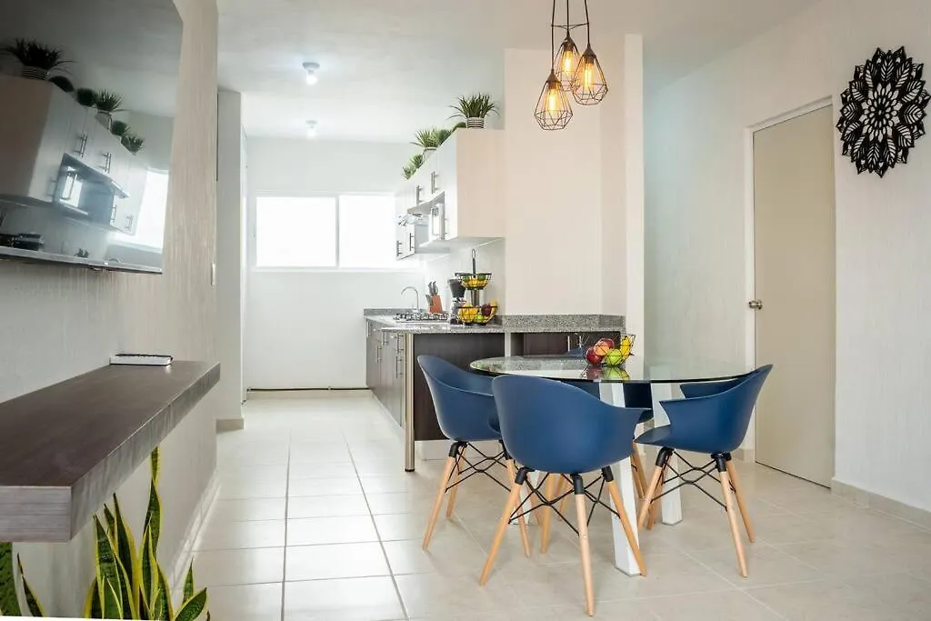 Ferienwohnung Depto 2 Rec. Con Vista A La Piscina En C. Privada Playa del Carmen