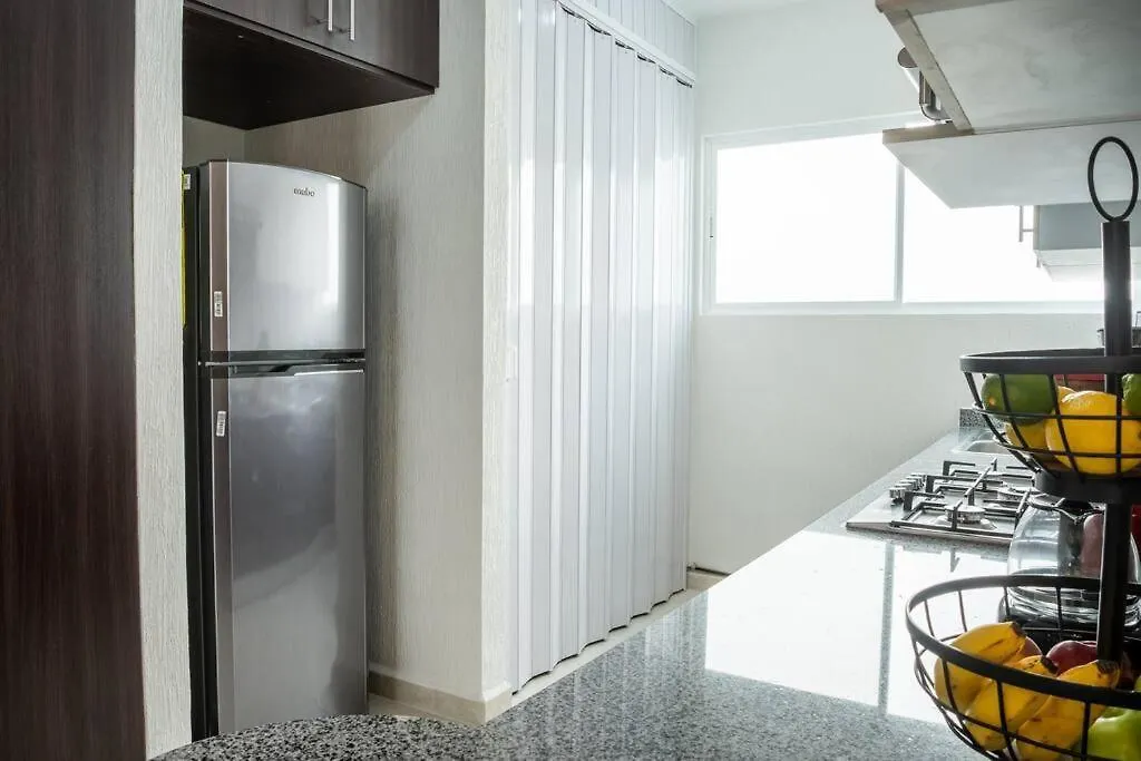 Apartment Ferienwohnung Depto 2 Rec. Con Vista A La Piscina En C. Privada Playa del Carmen
